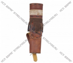 Колчан WHITE FEATHER BACK QUIVER STORM LEATHER BROWN
