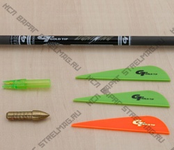 Набор GOLD TIP LIGHTNING YOUTH ARROW KIT (UNASSEMBLED, DOES NOT INCL. GLUE)
