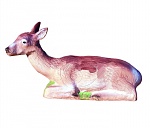 3D-мишень "Лежащий темный олень"  ELEVEN TARGET 3D LYING DEER DARK