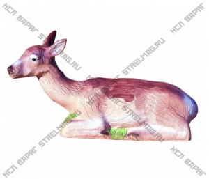 3D-мишень "Лежащий темный олень"  ELEVEN TARGET 3D LYING DEER DARK