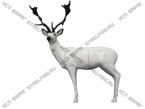 3D мишень "Белый олень-самец" SRT TARGET 3D FALLOW DEER WHITE